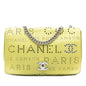 Chanel Perforated Calfskin Logo Eyelet Flap