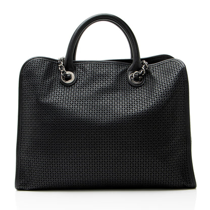 Chanel Perforated Calfskin Up In The Air Large Tote