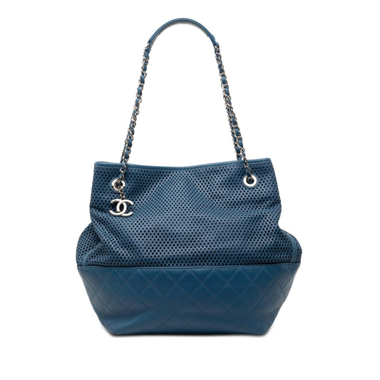 Chanel Perforated Calfskin Up In The Air North South Tote
