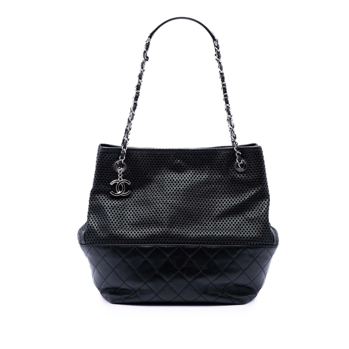 Chanel Perforated Calfskin Up In The Air North South Tote