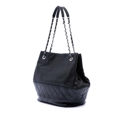 Chanel Perforated Calfskin Up In The Air North South Tote