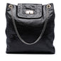 Chanel Perforated Crackled Metallic Calfskin Drill Tote
