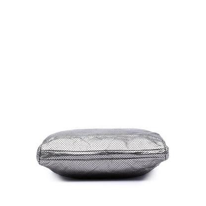 Chanel Perforated Crackled Metallic Calfskin Drill Tote