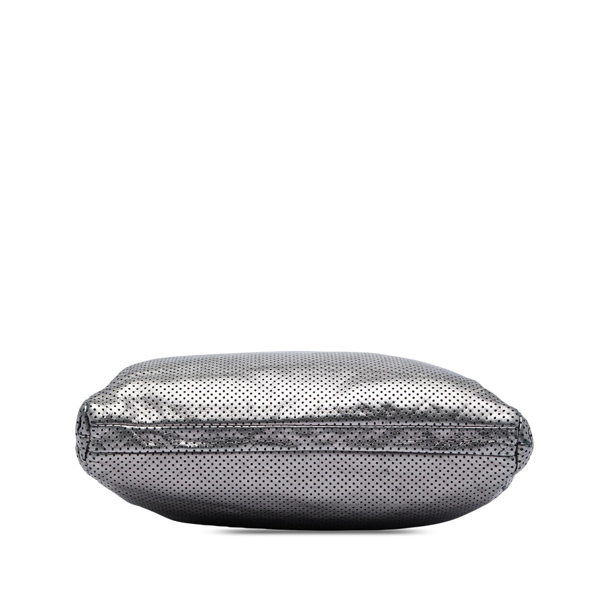 Chanel Perforated Crackled Metallic Calfskin Drill Tote