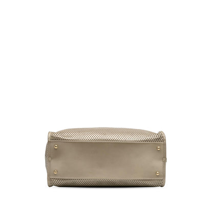 Chanel Perforated Metallic Calfskin Up In The Air Tote