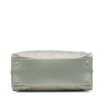 Chanel Perforated Metallic Calfskin Up In The Air Tote