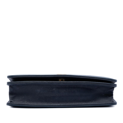 Chanel Printed Denim and Calfskin Gabrielle Wallet On Chain