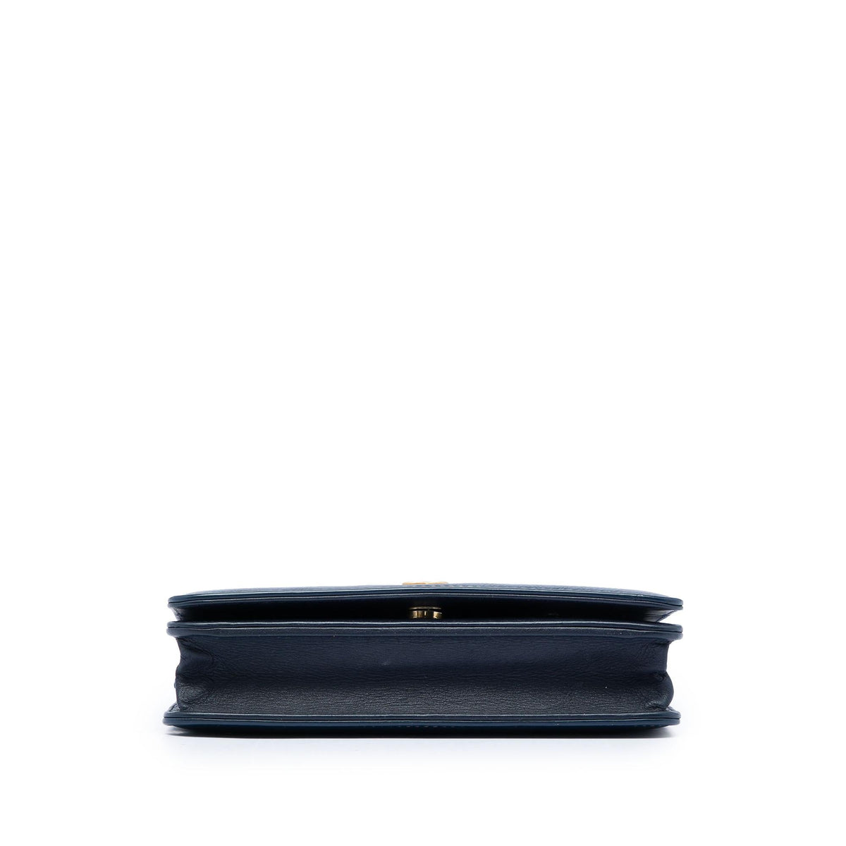 Chanel Printed Denim and Calfskin Gabrielle Wallet On Chain