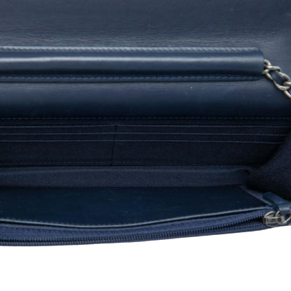 Chanel Printed Denim and Calfskin Gabrielle Wallet On Chain