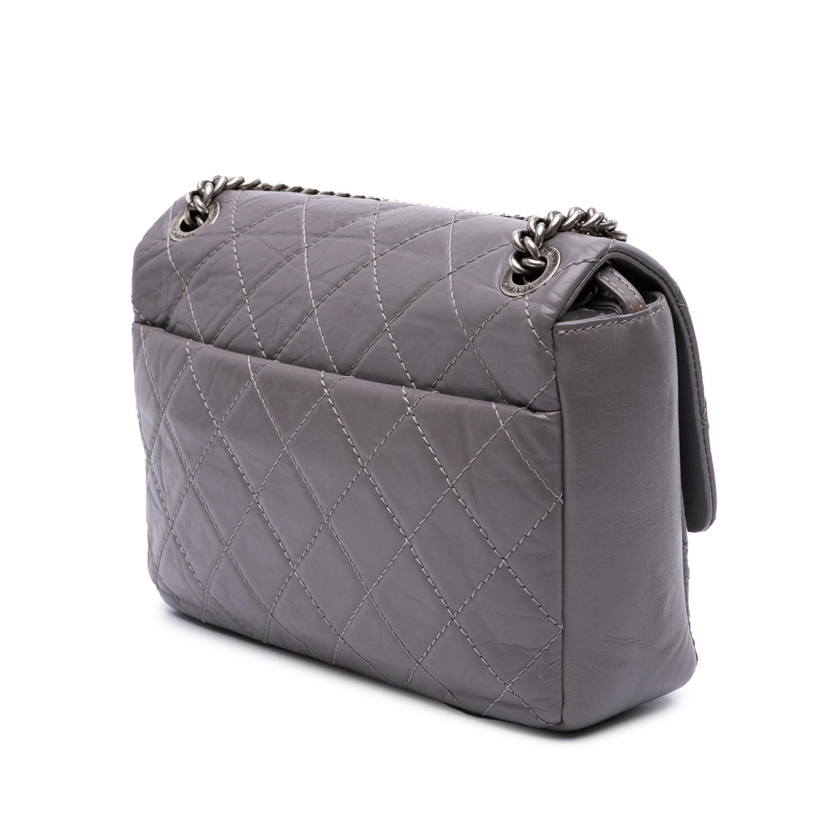 Chanel Quilted Aged Calfskin CC Square Flap