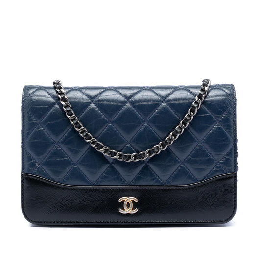 Chanel Quilted Aged Calfskin Gabrielle Wallet On Chain