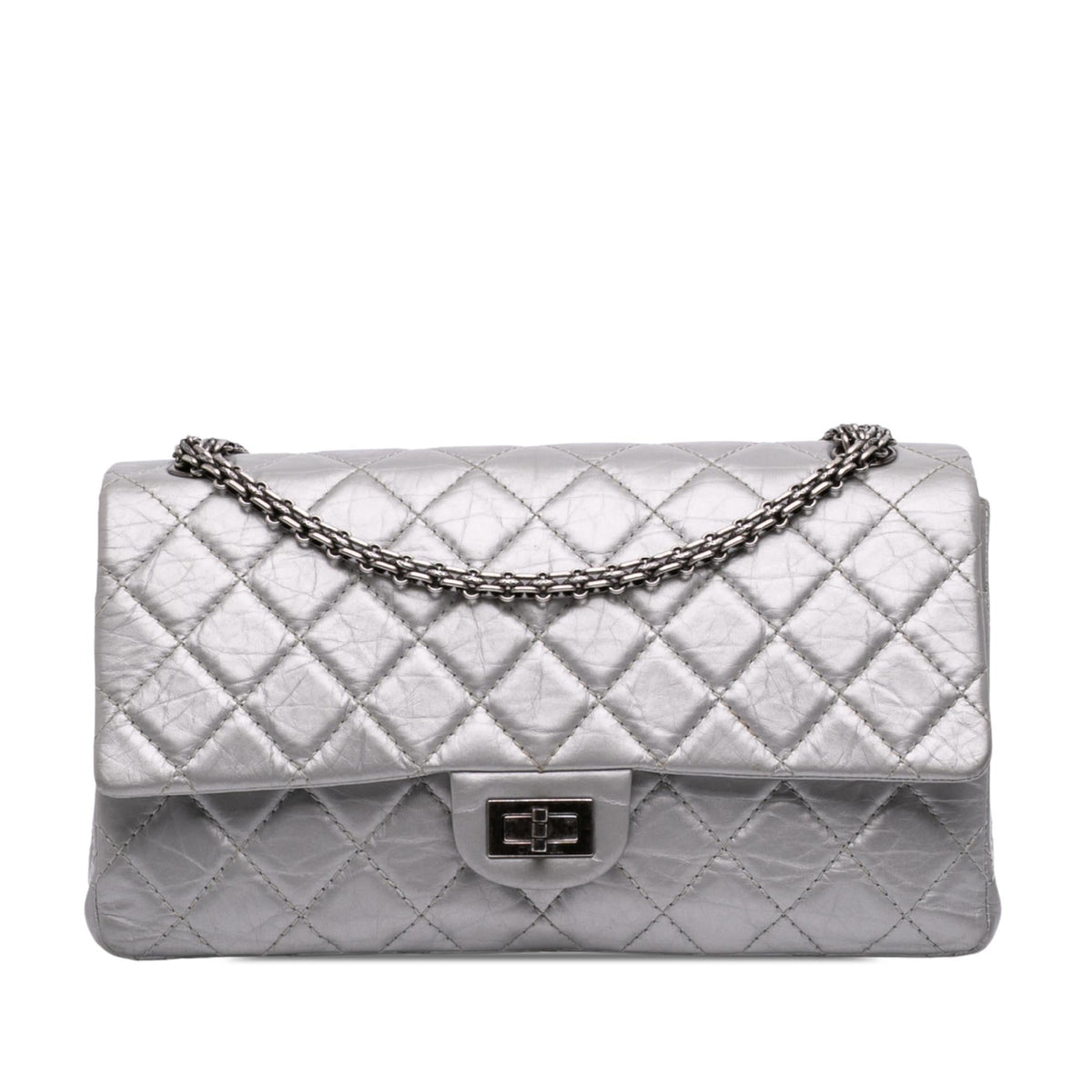 Chanel Quilted Aged Calfskin Reissue 2.55 Double Compartment Single Flap 226