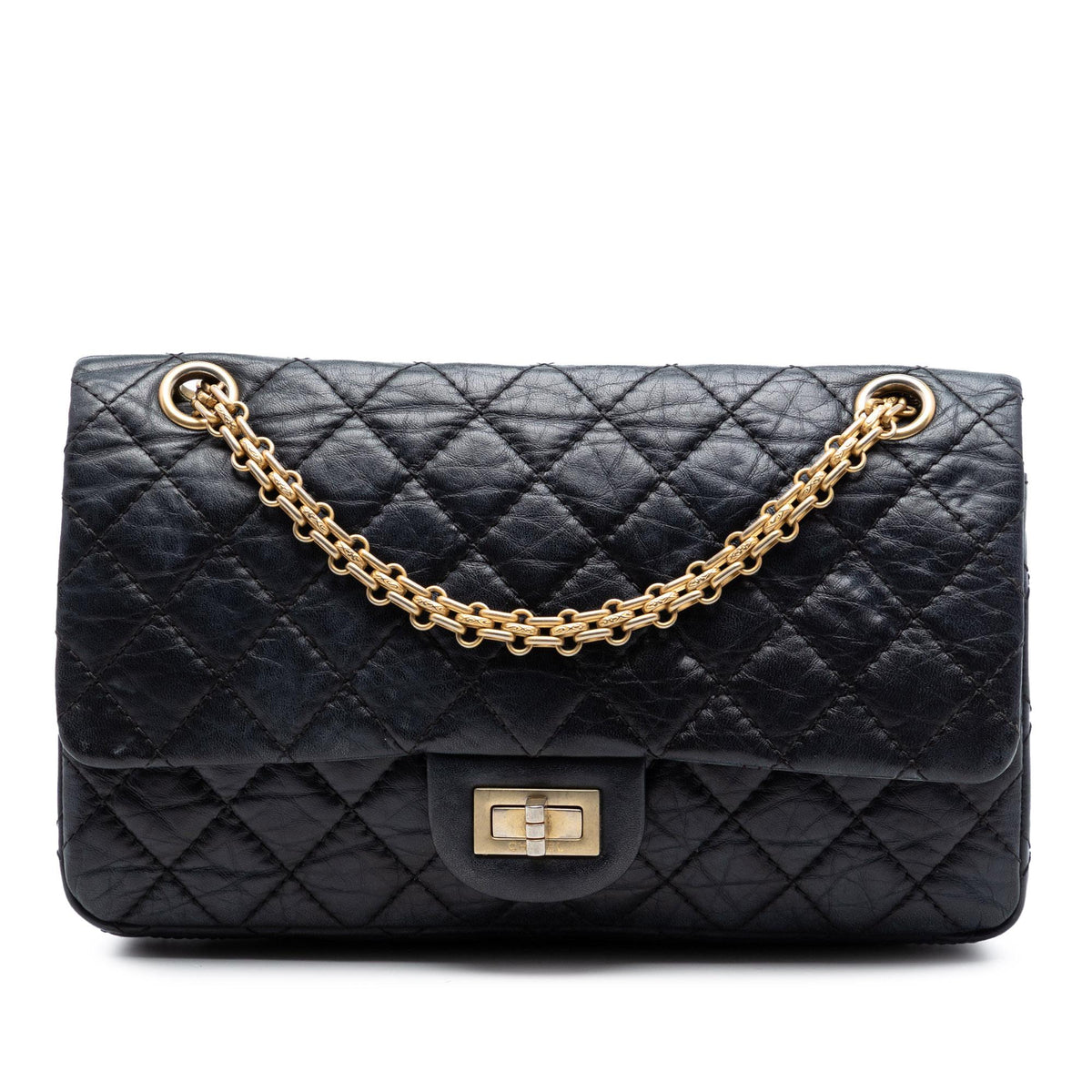 Chanel Quilted Aged Calfskin Reissue 2.55 Double Flap 225