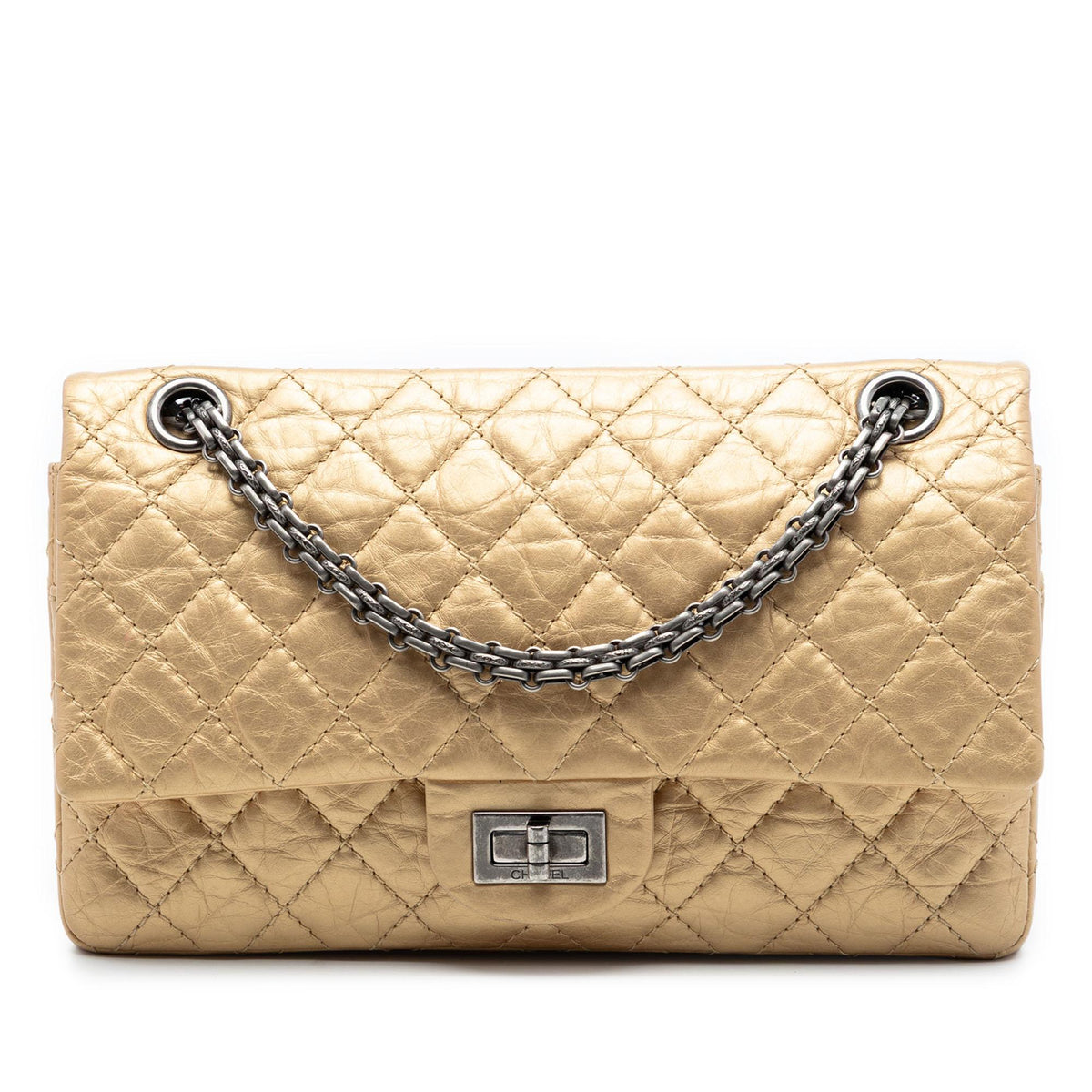 Chanel Quilted Aged Calfskin Reissue 2.55 Double Flap 225