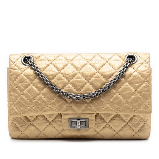 Chanel Quilted Aged Calfskin Reissue 2.55 Double Flap 225