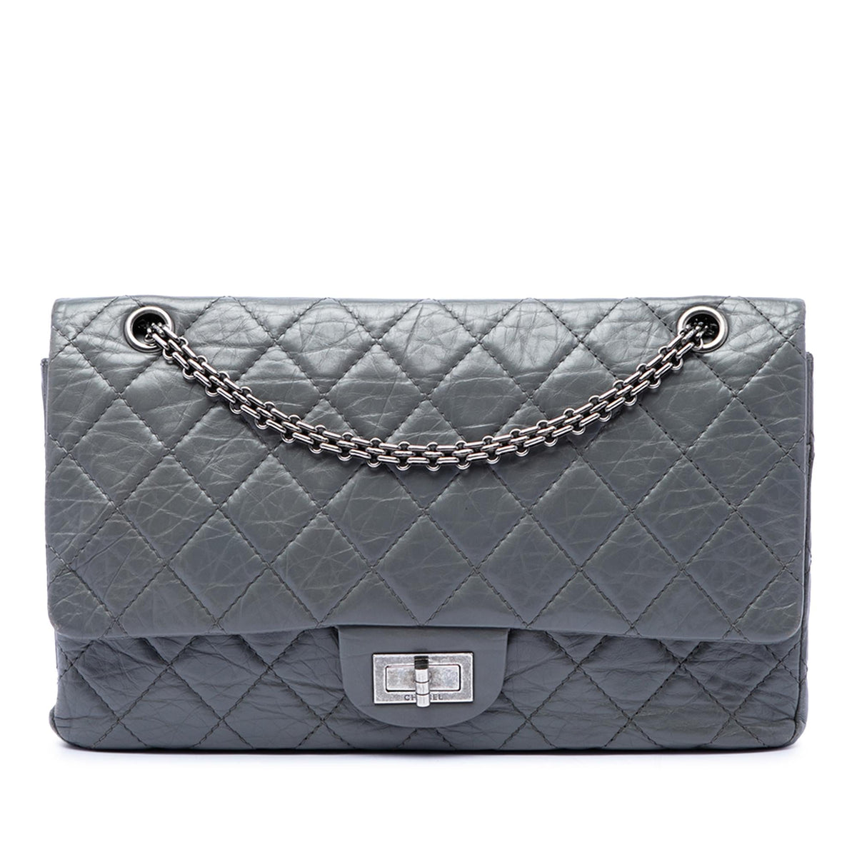 Chanel Quilted Aged Calfskin Reissue 2.55 Double Flap 227