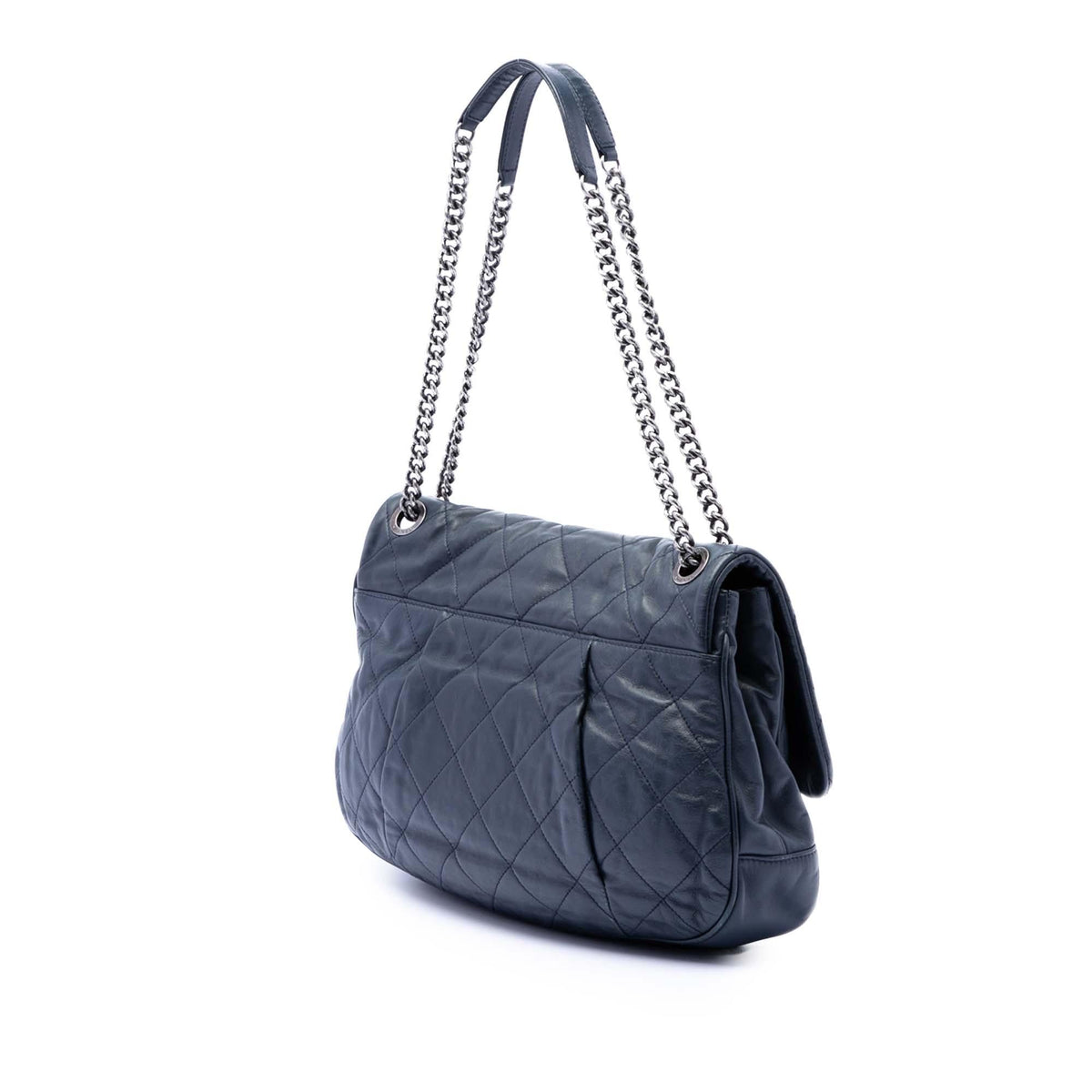 Chanel Quilted Calfskin Coco Pleats Flap