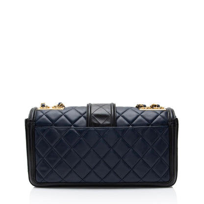 Chanel Quilted Calfskin Elegant Jumbo Flap Bag