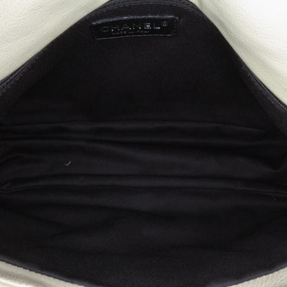 Chanel Quilted Calfskin Expandable Zip Yacht Flap
