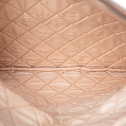 Chanel Quilted Calfskin Pixel Effect Beauty Foldover Clutch