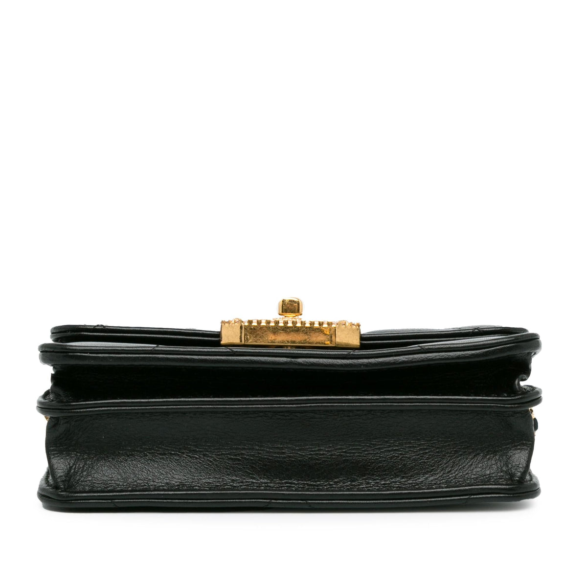 Chanel Quilted Calfskin Strass Clutch With Chain Flap