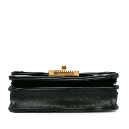 Chanel Quilted Calfskin Strass Clutch With Chain Flap