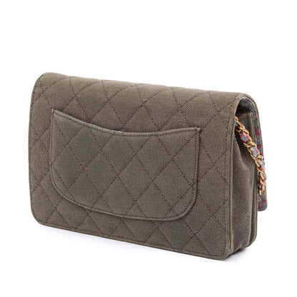 Chanel Quilted Canvas Coco Cuba Charms Wallet On Chain