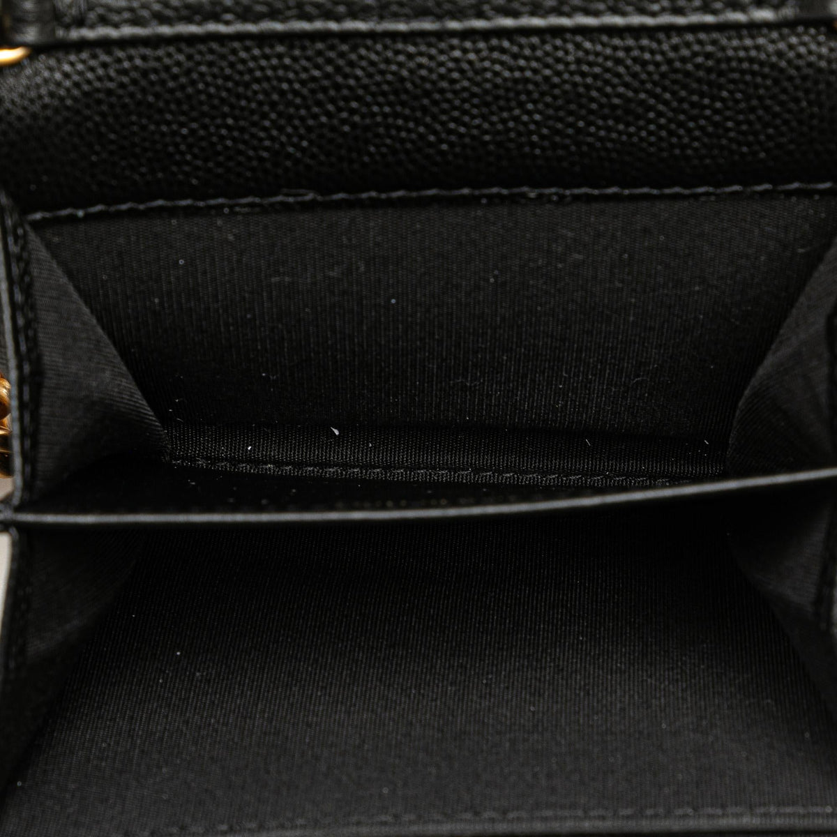 Chanel Quilted Caviar Boy Card Holder with Chain