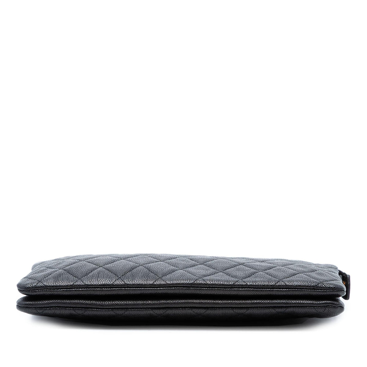 Chanel Quilted Caviar Boy O Case Zip Clutch