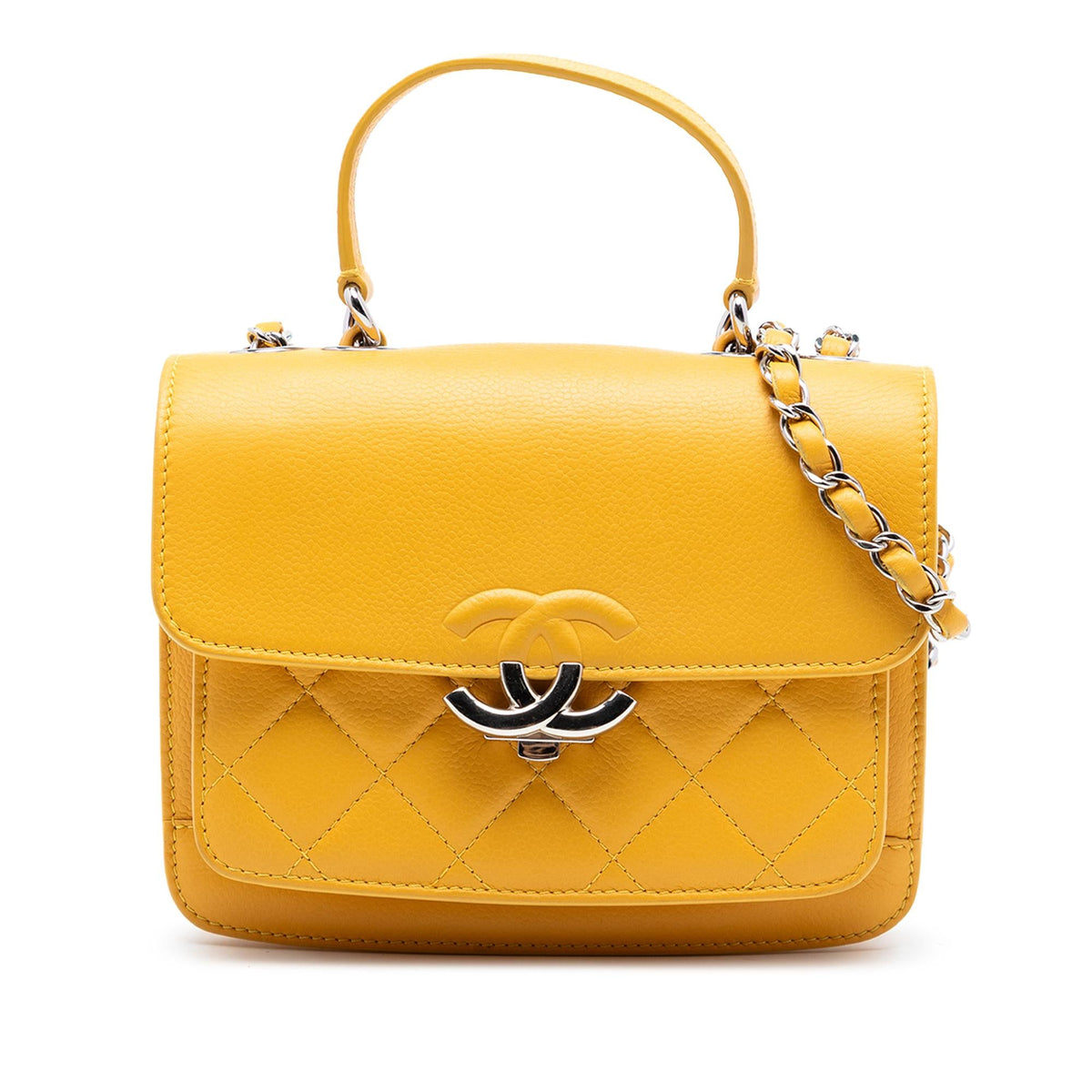 Chanel Quilted Caviar CC Box Flap