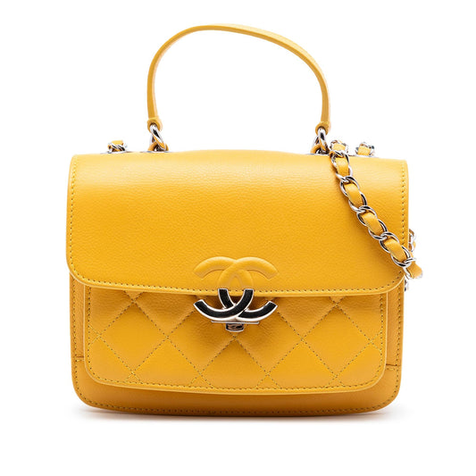 Chanel Quilted Caviar CC Box Flap