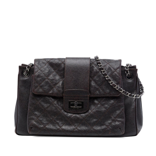 Chanel Quilted Caviar Reissue 2.55 Pocket Mademoiselle Accordion Flap