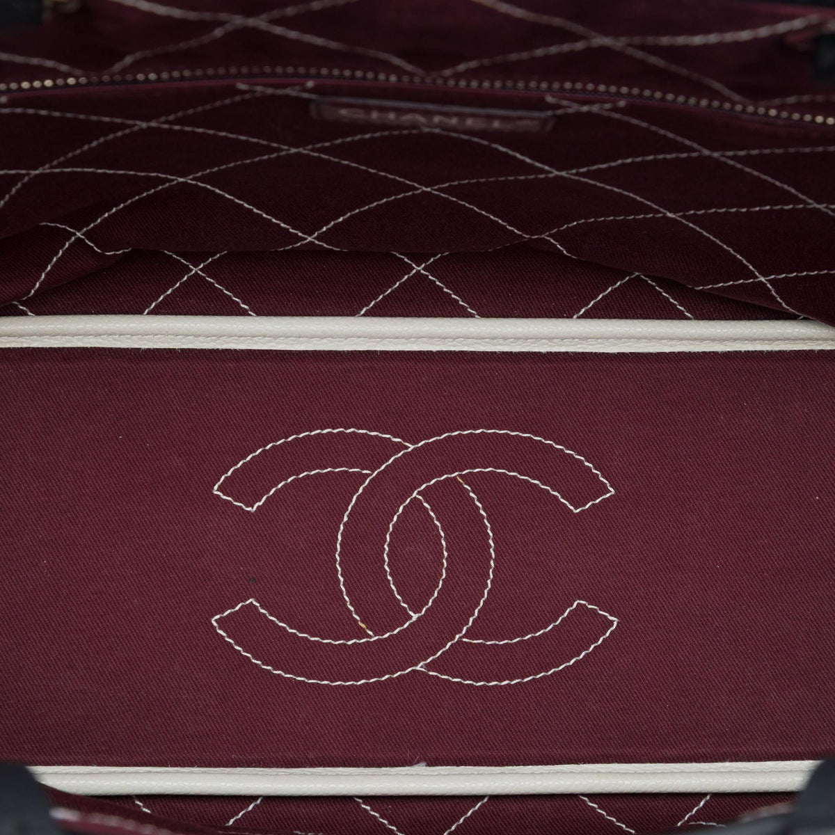 Chanel Quilted Caviar Shopping Fever Tote