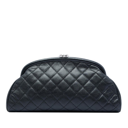 Chanel Quilted Caviar Timeless Kisslock Clutch