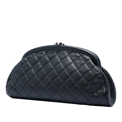 Chanel Quilted Caviar Timeless Kisslock Clutch