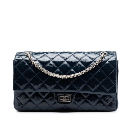 Chanel Quilted Crinkled Patent Reissue 2.55 Double Flap 226