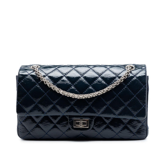 Chanel Quilted Crinkled Patent Reissue 2.55 Double Flap 226