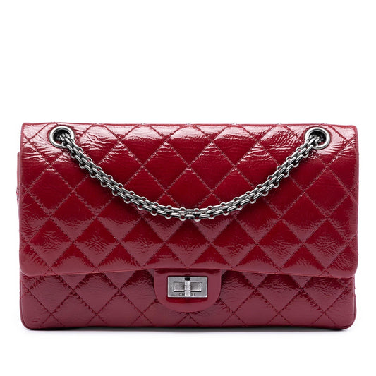 Chanel Quilted Crinkled Patent Reissue 2.55 Double Flap 226