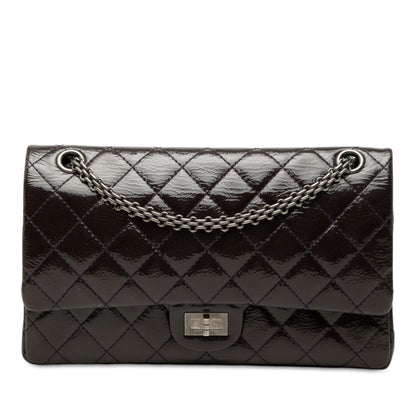 Chanel Quilted Crinkled Patent Reissue 2.55 Double Flap 226