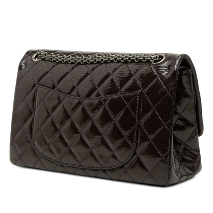 Chanel Quilted Crinkled Patent Reissue 2.55 Double Flap 226