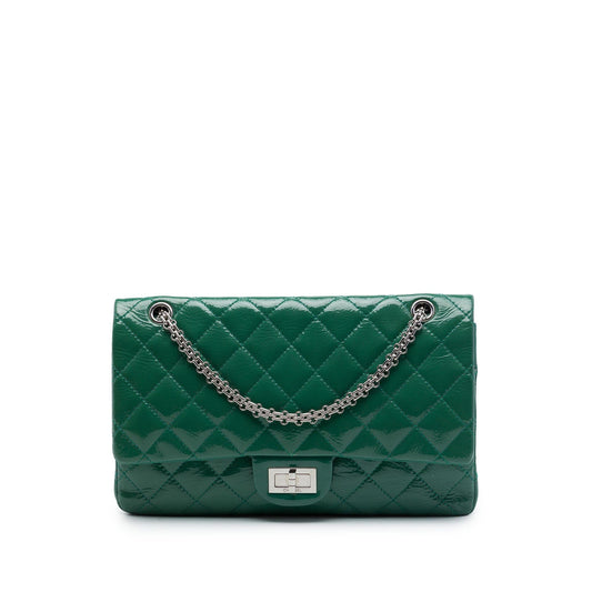 Chanel Quilted Crinkled Patent Reissue 2.55 Double Flap 227