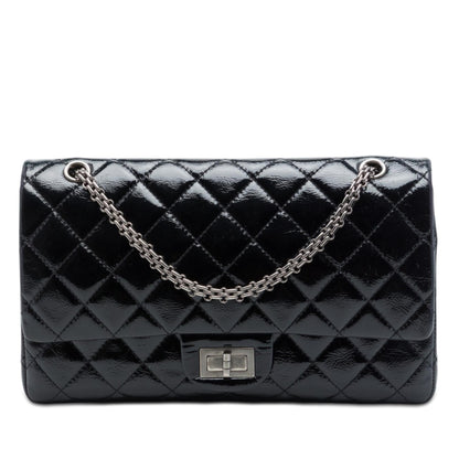 Chanel Quilted Crinkled Patent Reissue 2.55 Double Flap 227