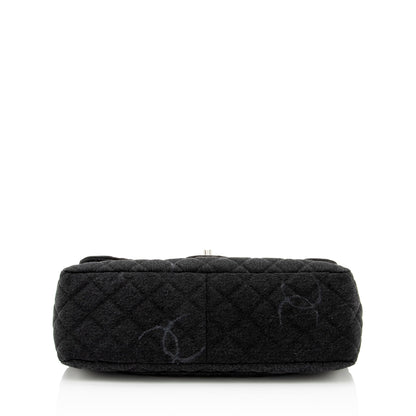 Chanel Quilted Denim CC Jumbo Single Flap Bag