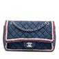 Chanel Quilted Denim Classic Single Flap