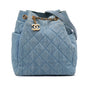 Chanel Quilted Denim Urban Spirit Bucket Bag