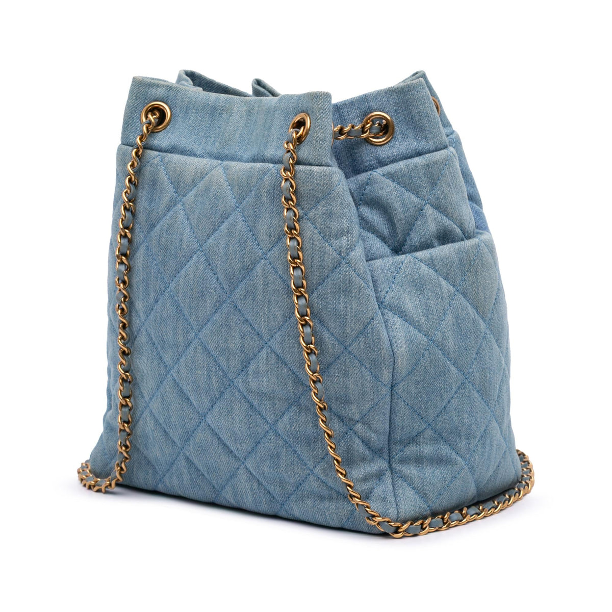 Chanel Quilted Denim Urban Spirit Bucket Bag