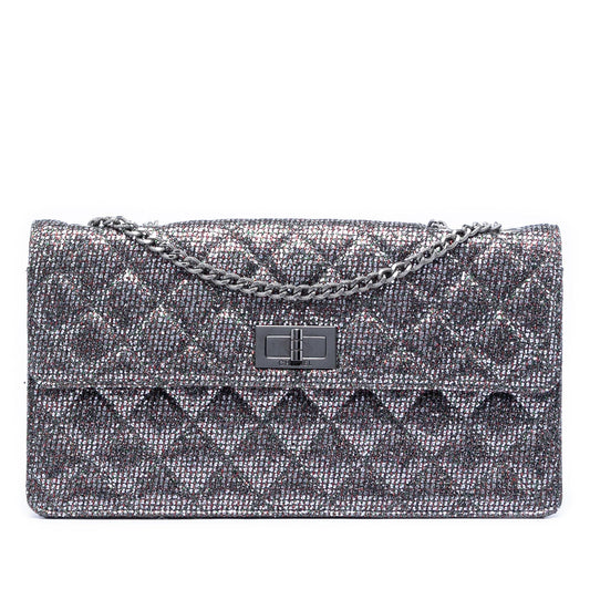 Chanel Quilted Glitter Canvas Reissue 2.55 Flap