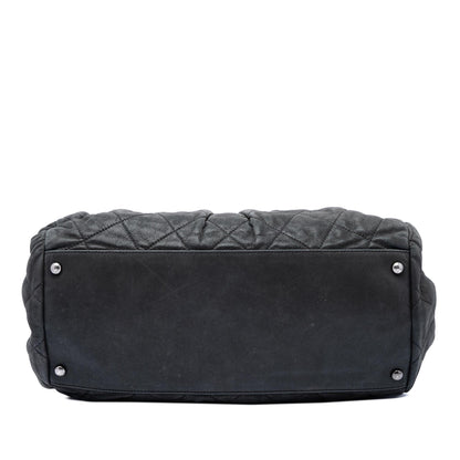Chanel Quilted Iridescent Calfskin Chic Quilt Bowling Bag