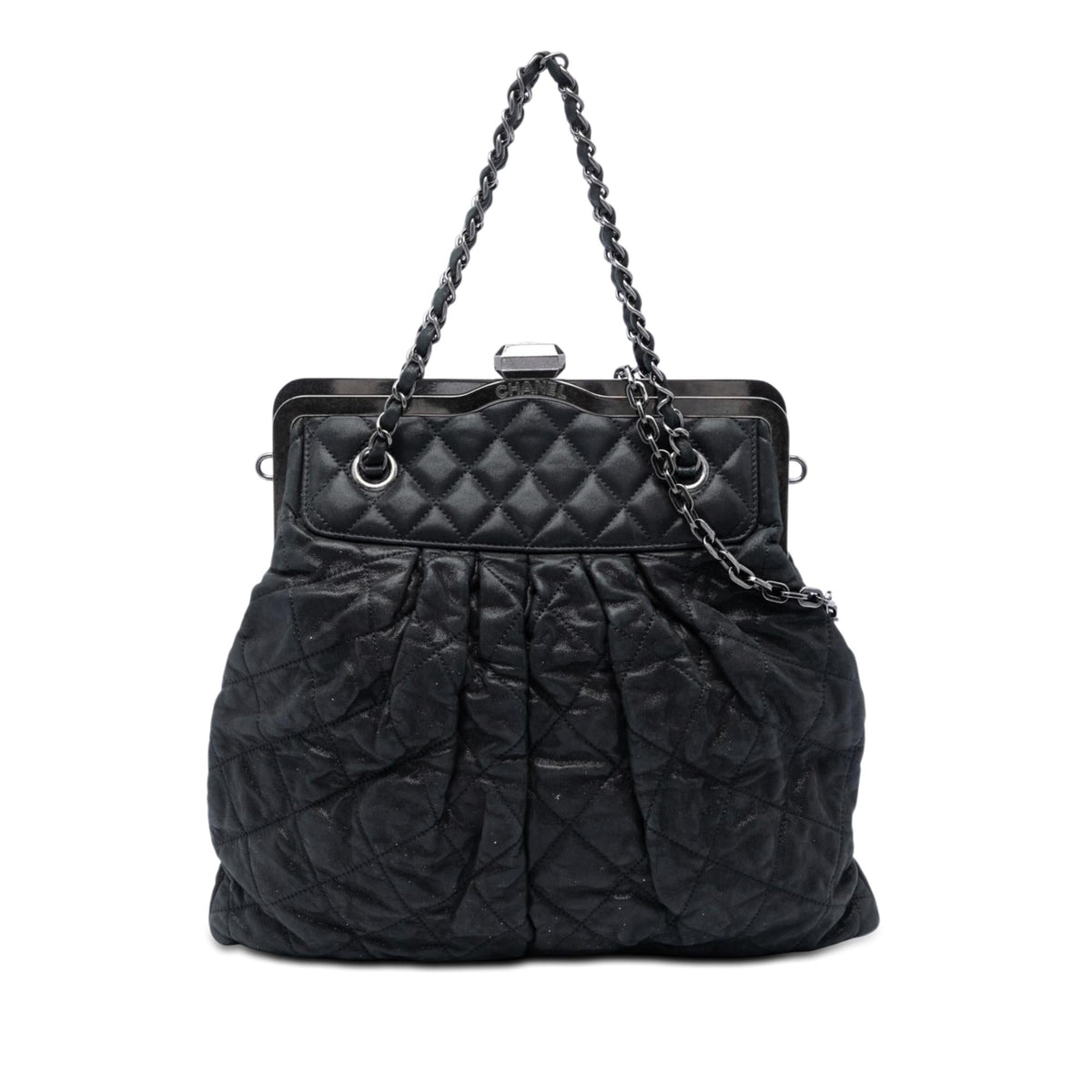 Chanel Quilted Iridescent Calfskin Chic Quilt Frame Satchel
