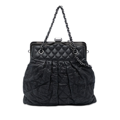 Chanel Quilted Iridescent Calfskin Chic Quilt Frame Satchel